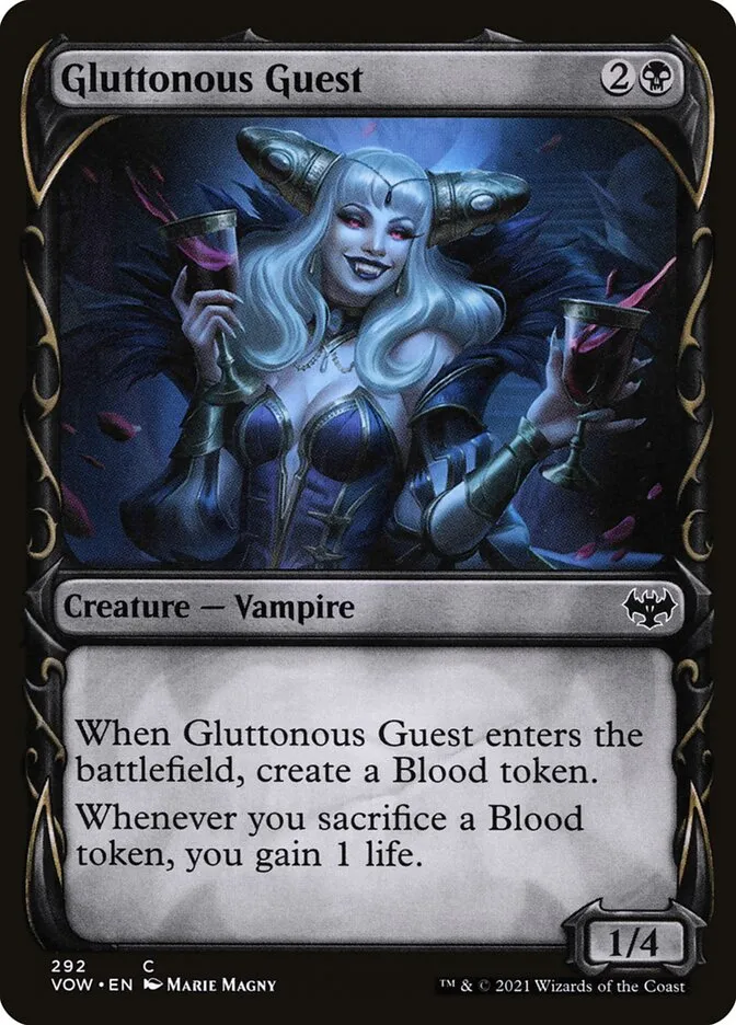 2021 Innistrad: Crimson Vow Gluttonous Guest #292 common card image