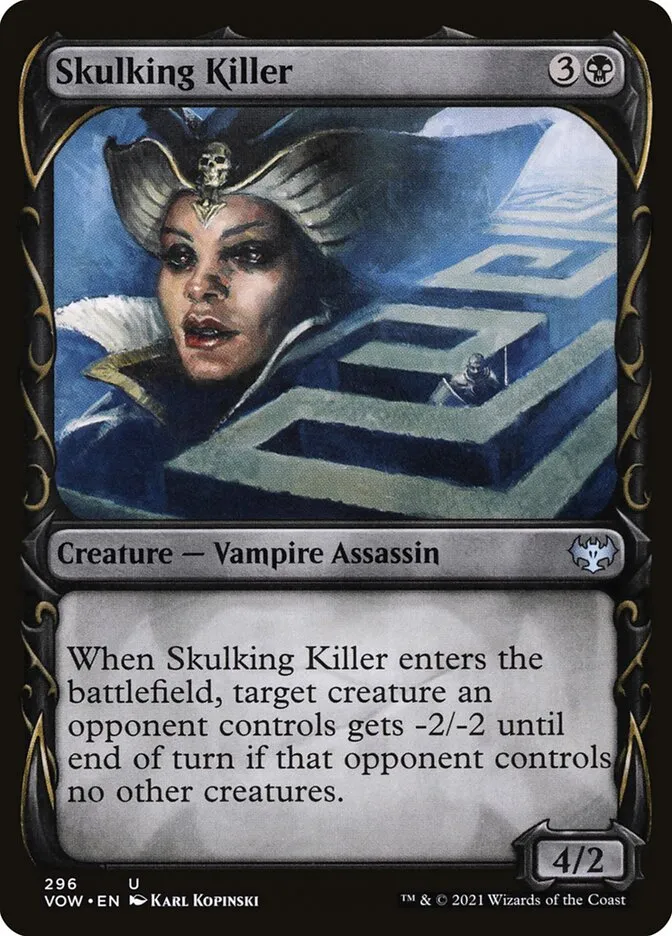 2021 Innistrad: Crimson Vow Skulking Killer [Alternate Art] uncommon #296 uncommon card image