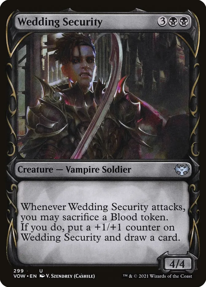 2021 Innistrad: Crimson Vow Wedding Security #299 uncommon card image
