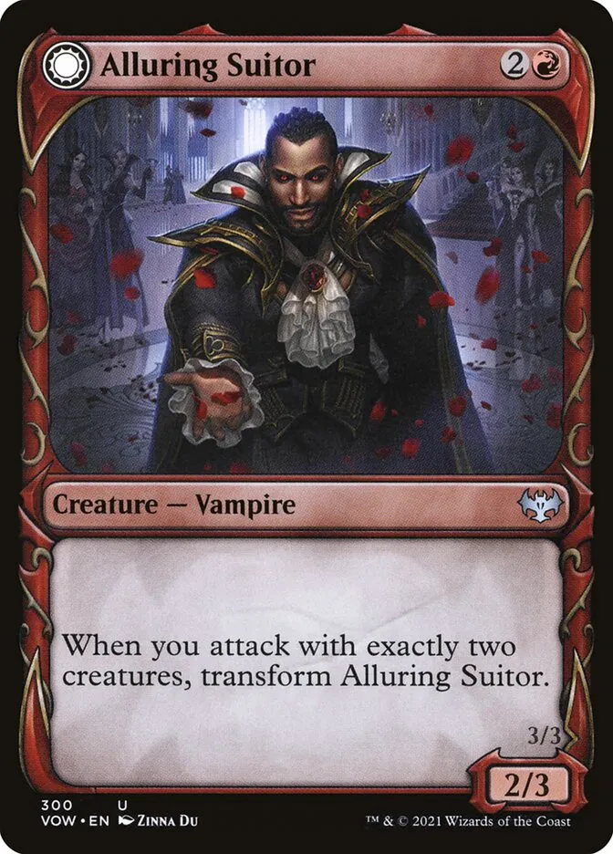 2021 Innistrad: Crimson Vow Alluring Suitor // Deadly Dancer #300 uncommon card image