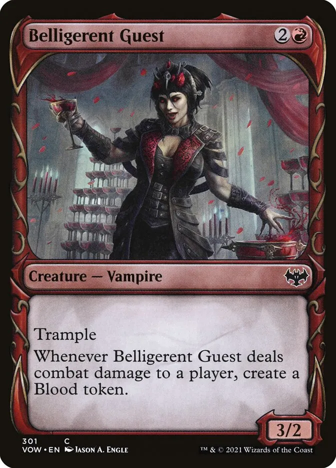 2021 Innistrad: Crimson Vow Belligerent Guest #301 common card image