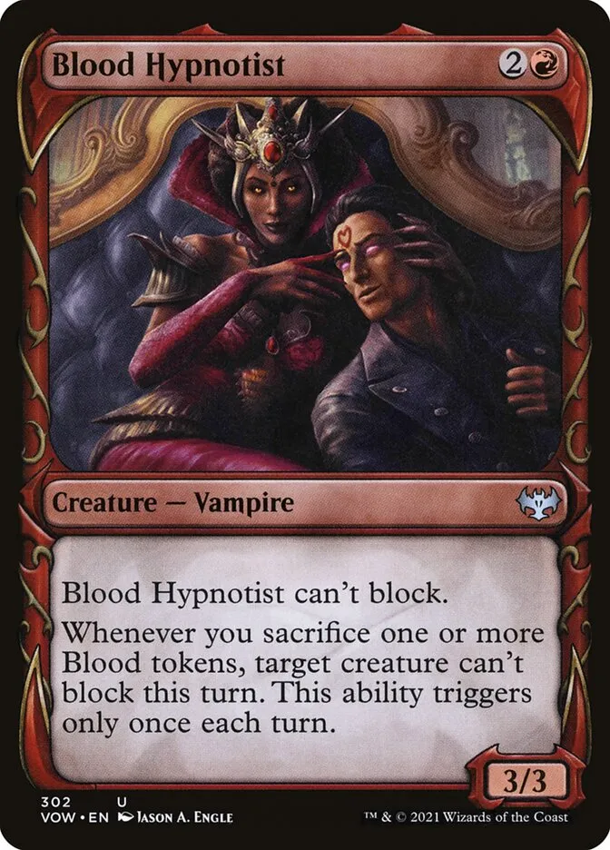2021 Innistrad: Crimson Vow Blood Hypnotist #302 uncommon card image