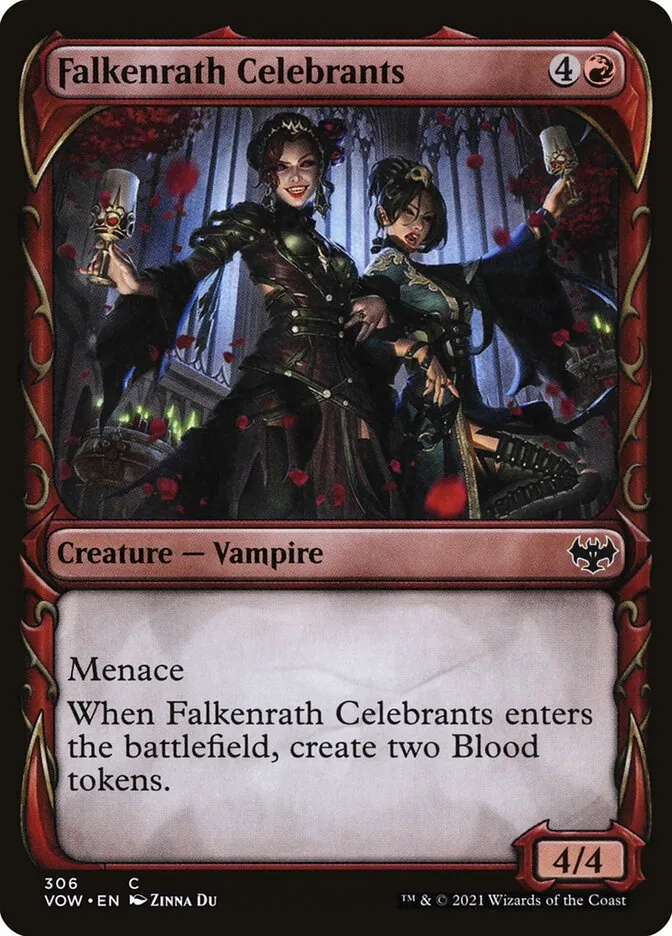 2021 Innistrad: Crimson Vow Falkenrath Celebrants #306 common card image