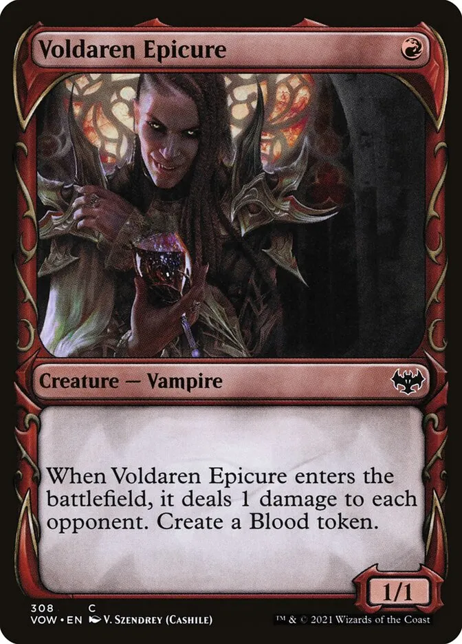 2021 Innistrad: Crimson Vow Voldaren Epicure #308 common card image
