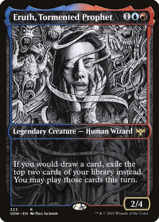2021 Innistrad: Crimson Vow Eruth, Tormented Prophet #323 rare card image