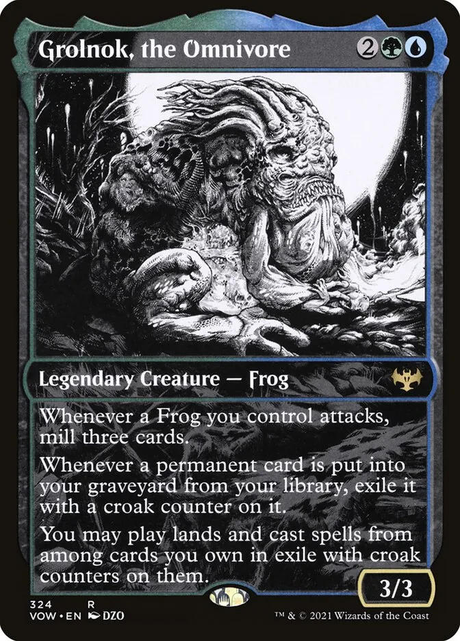 2021 Innistrad: Crimson Vow Grolnok, the Omnivore #324 rare card image