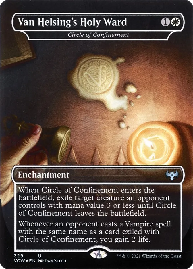 2021 Innistrad: Crimson Vow Circle of Confinement #329 uncommon card image