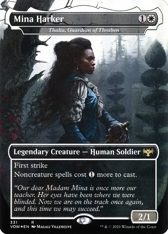 2021 Innistrad: Crimson Vow Thalia, Guardian of Thraben #331 rare card image