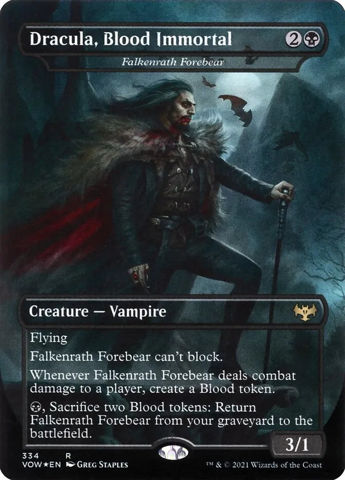 2021 Innistrad: Crimson Vow Falkenrath Forebear #334 rare card image