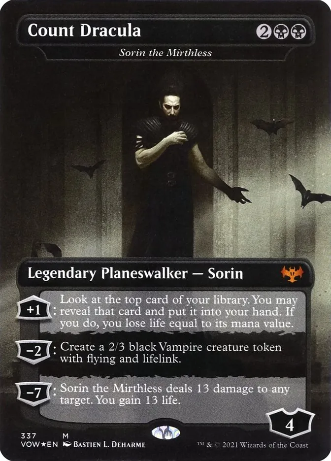 2021 Innistrad: Crimson Vow Sorin the Mirthless #337 mythic card image