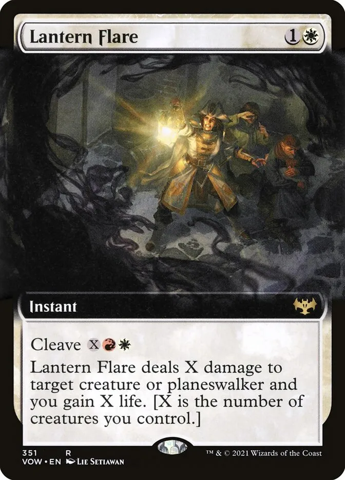 2021 Innistrad: Crimson Vow Lantern Flare rare #351 rare card image