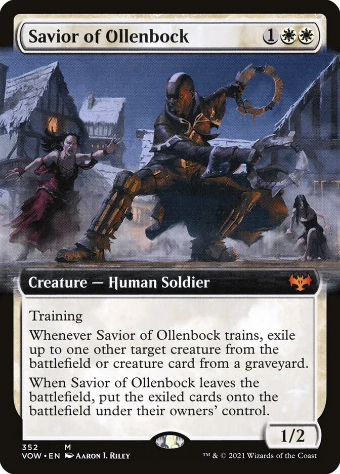 2021 Innistrad: Crimson Vow Savior of Ollenbock mythic #352 mythic card image