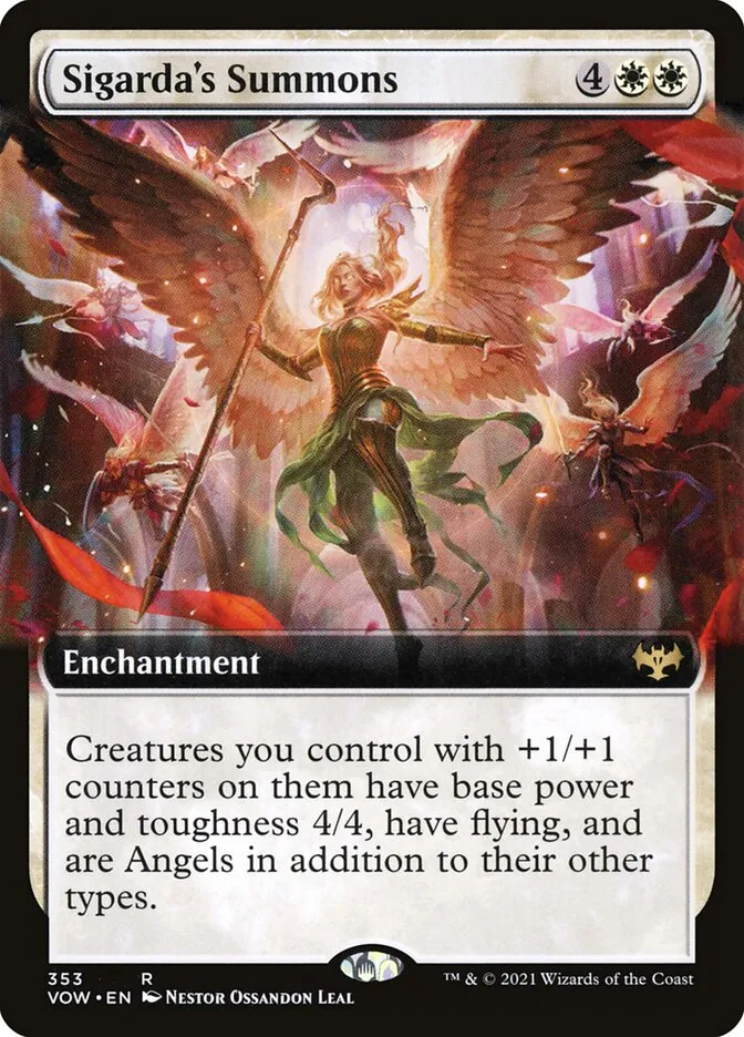 2021 Innistrad: Crimson Vow Sigarda's Summons #353 rare card image
