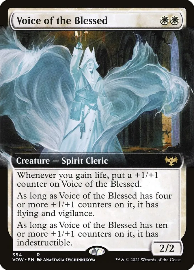 2021 Innistrad: Crimson Vow Voice of the Blessed rare #354 rare card image