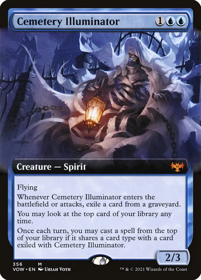 2021 Innistrad: Crimson Vow Cemetery Illuminator #356 mythic card image