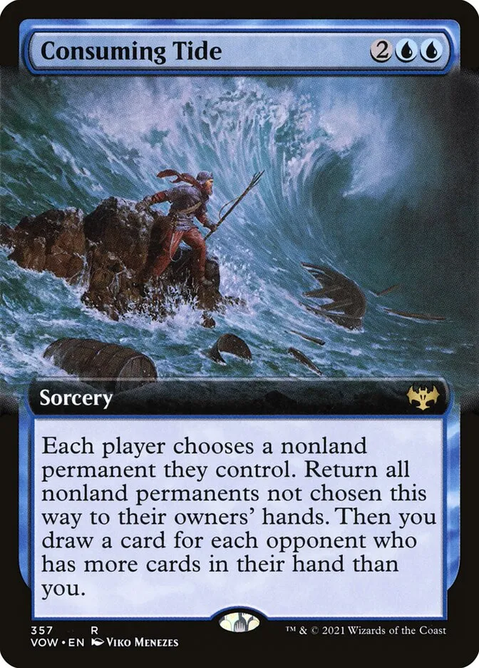 2021 Innistrad: Crimson Vow Consuming Tide #357 rare card image