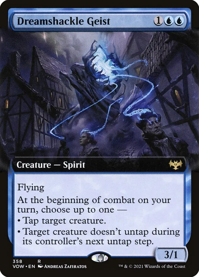 2021 Innistrad: Crimson Vow Dreamshackle Geist #358 rare card image