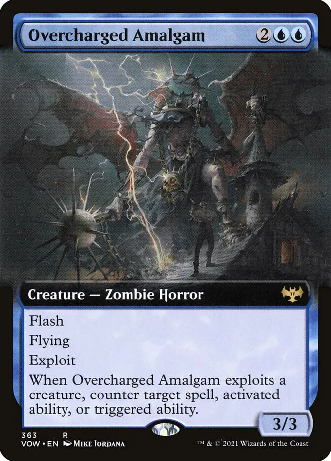 2021 Innistrad: Crimson Vow Overcharged Amalgam #363 rare card image