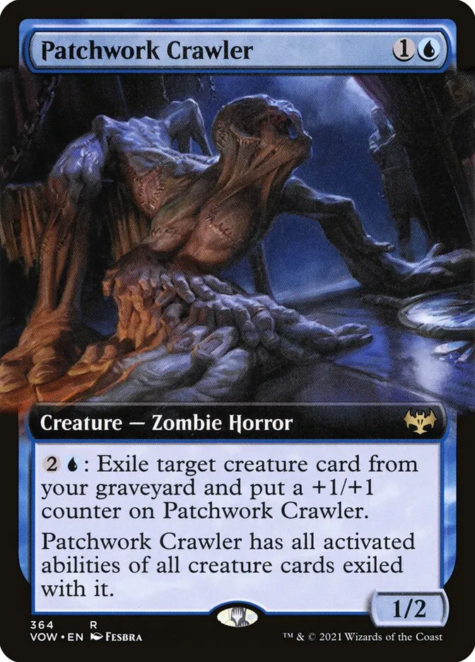 2021 Innistrad: Crimson Vow Patchwork Crawler rare #364 rare card image