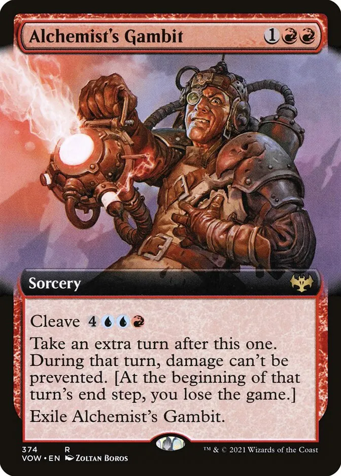 2021 Innistrad: Crimson Vow Alchemist's Gambit #374 rare card image