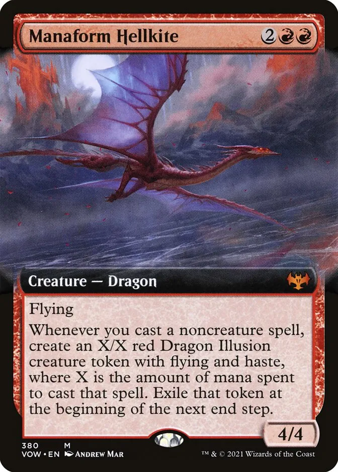 2021 Innistrad: Crimson Vow Manaform Hellkite #380 mythic card image