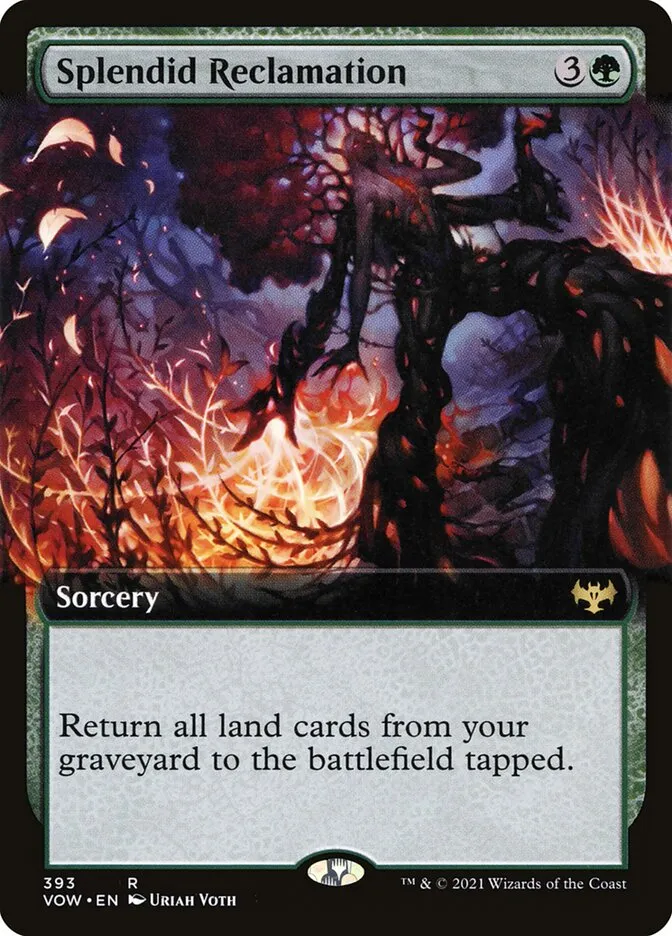 2021 Innistrad: Crimson Vow Splendid Reclamation #393 rare card image