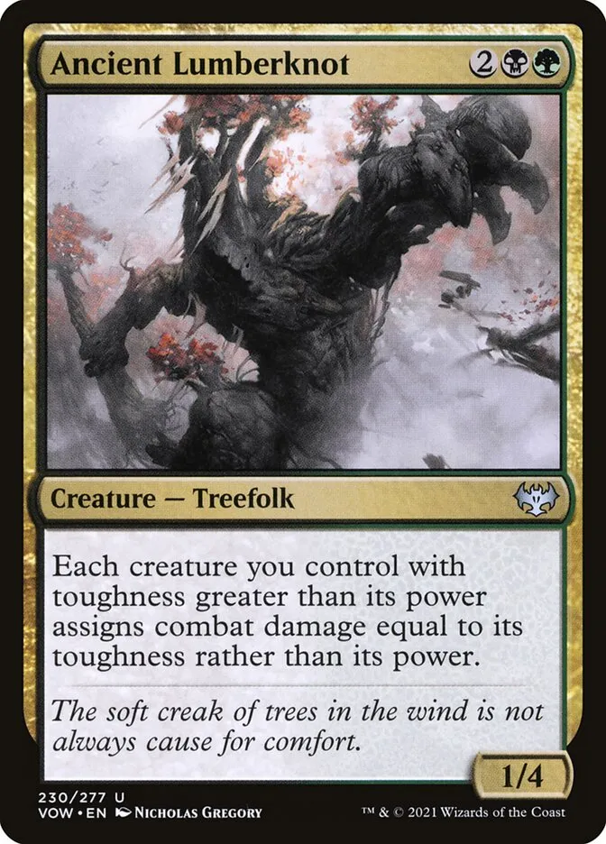 2021 Innistrad: Crimson Vow Ancient Lumberknot #230 uncommon card image