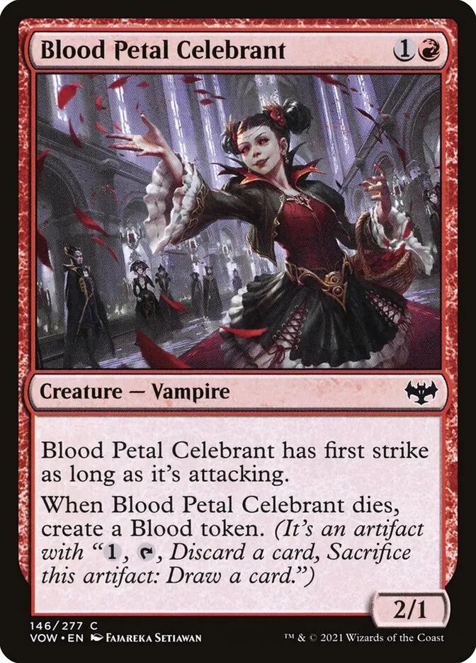 2021 Innistrad: Crimson Vow Blood Petal Celebrant #146 common card image
