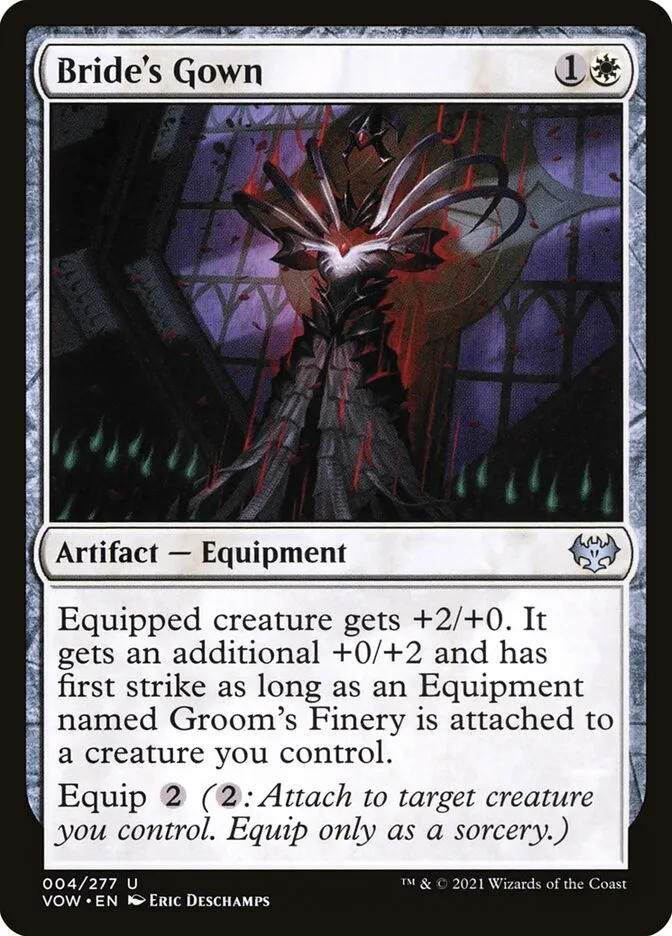 2021 Innistrad: Crimson Vow Bride's Gown uncommon #4 uncommon card image