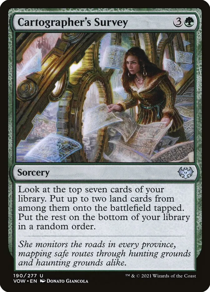 2021 Innistrad: Crimson Vow Cartographer's Survey #190 uncommon card image