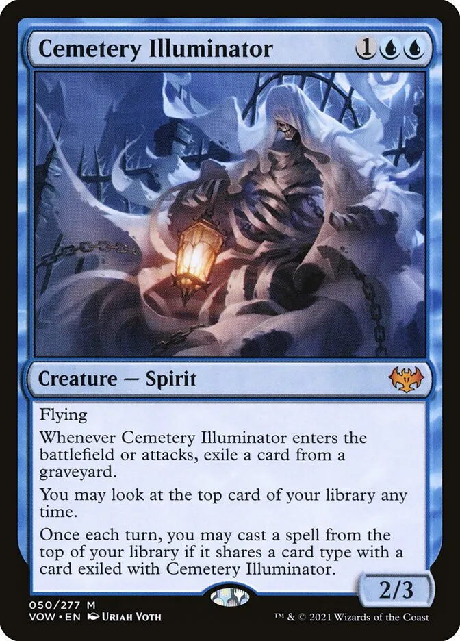 2021 Innistrad: Crimson Vow Cemetery Illuminator #50 mythic card image