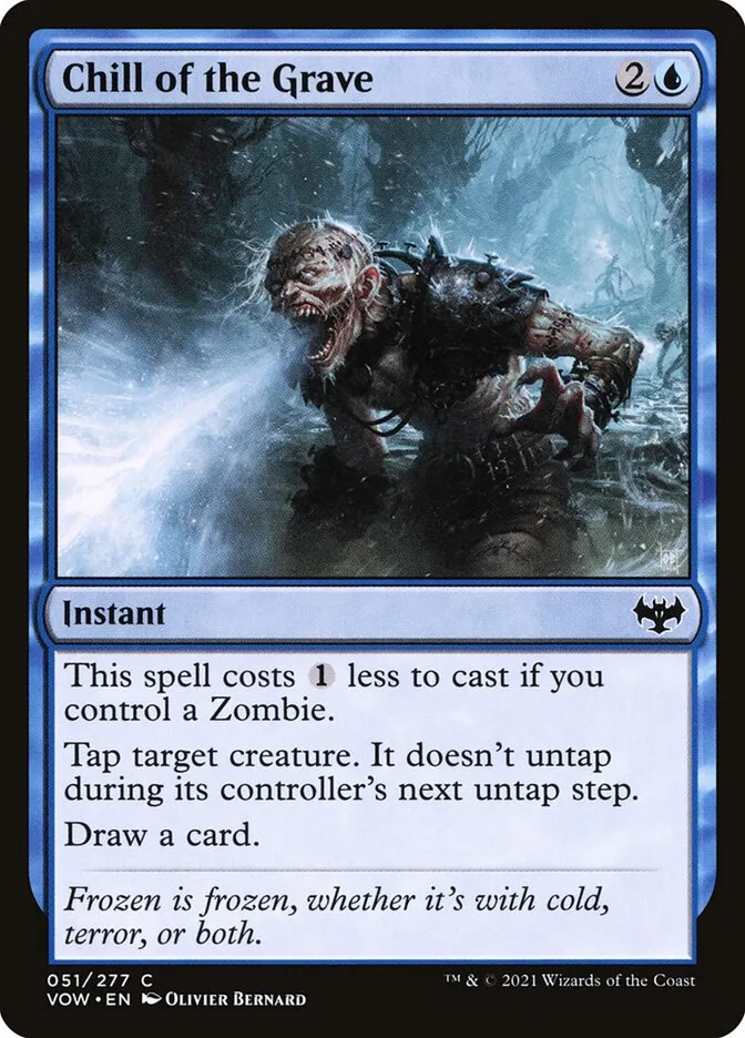 2021 Innistrad: Crimson Vow Chill of the Grave #51 common card image