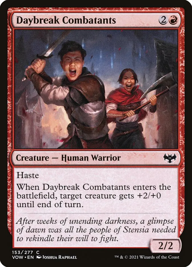 2021 Innistrad: Crimson Vow Daybreak Combatants #153 common card image