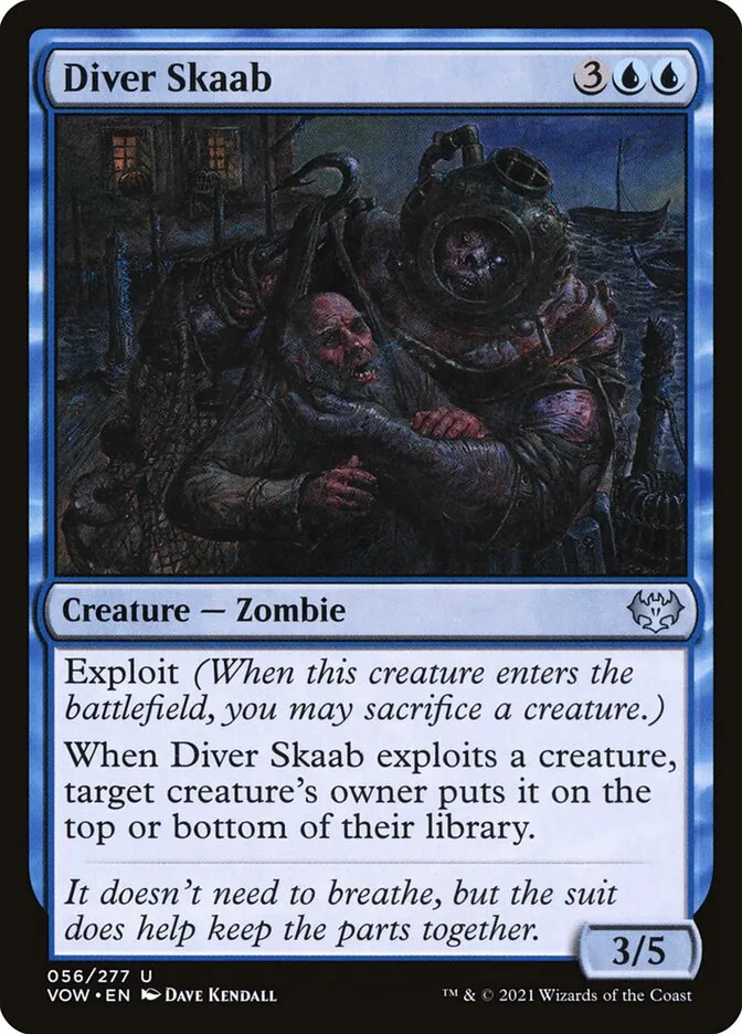 2021 Innistrad: Crimson Vow Diver Skaab #56 uncommon card image