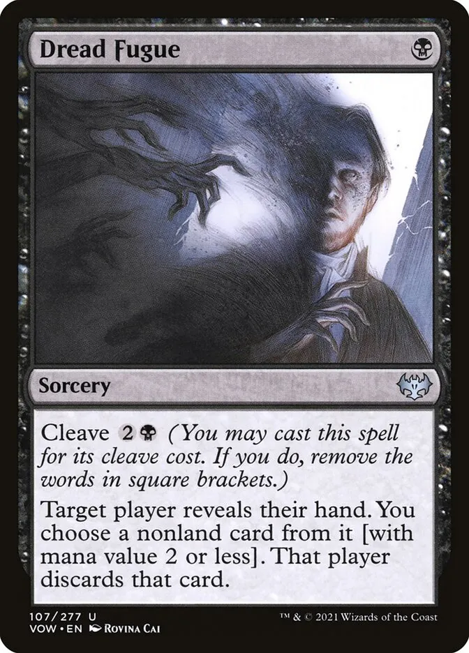 2021 Innistrad: Crimson Vow Dread Fugue #107 uncommon card image