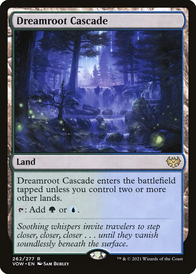 2021 Innistrad: Crimson Vow Dreamroot Cascade #262 rare card image