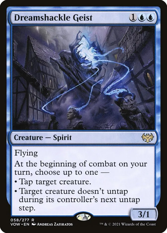 2021 Innistrad: Crimson Vow Dreamshackle Geist rare #58 rare card image