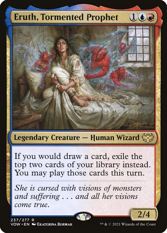 2021 Innistrad: Crimson Vow Eruth, Tormented Prophet #237 rare card image