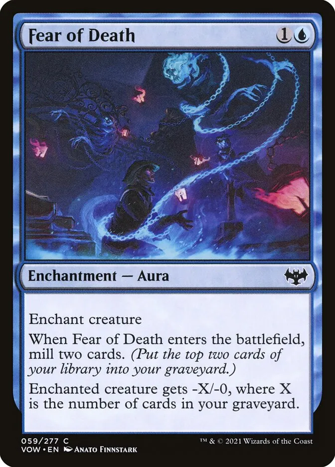 2021 Innistrad: Crimson Vow Fear of Death #59 common card image