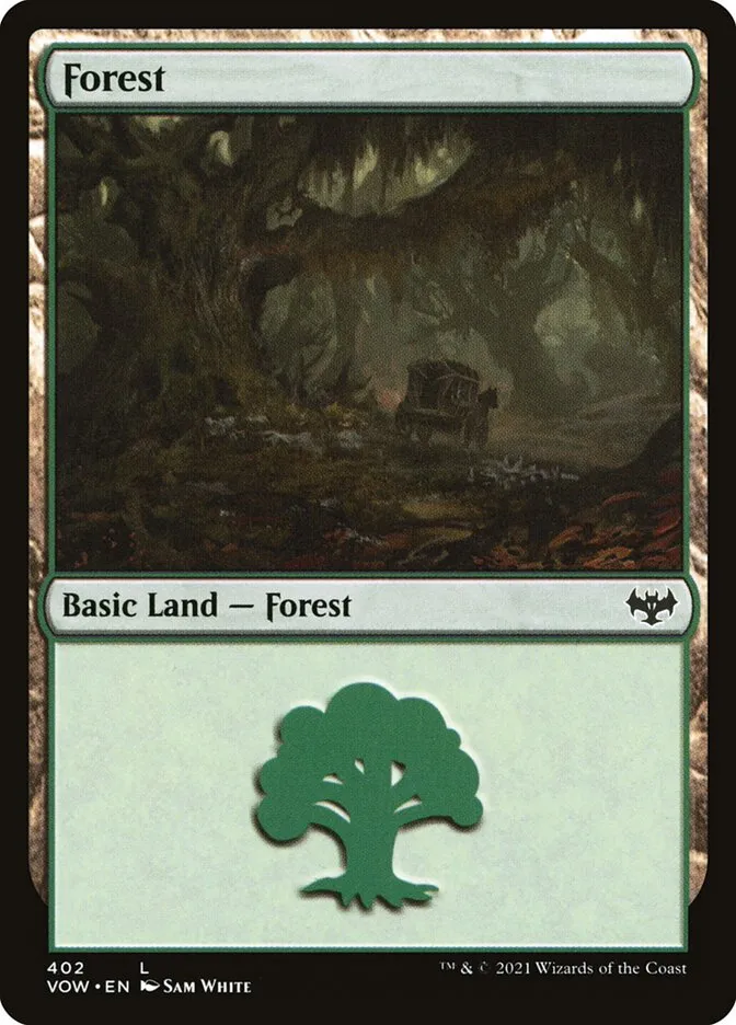 2021 Innistrad: Crimson Vow Forest #402 common card image