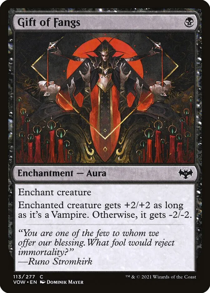2021 Innistrad: Crimson Vow Gift of Fangs #113 common card image