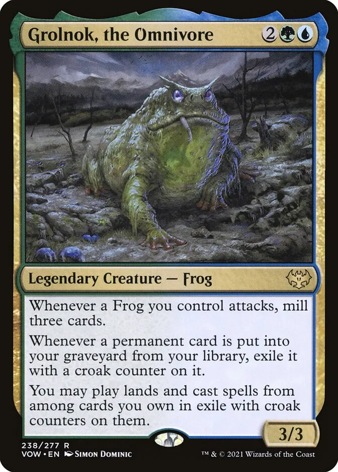 2021 Innistrad: Crimson Vow Grolnok, the Omnivore #238 rare card image