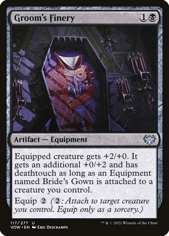 2021 Innistrad: Crimson Vow Groom's Finery #117 uncommon card image