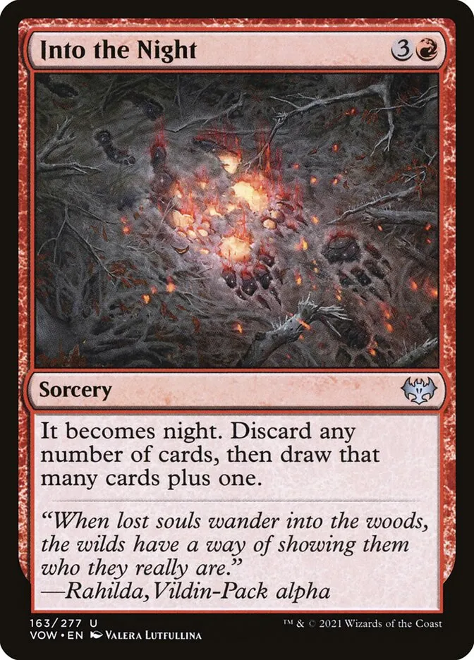2021 Innistrad: Crimson Vow Into the Night #163 uncommon card image