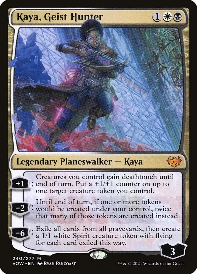2021 Innistrad: Crimson Vow Kaya, Geist Hunter #240 mythic card image