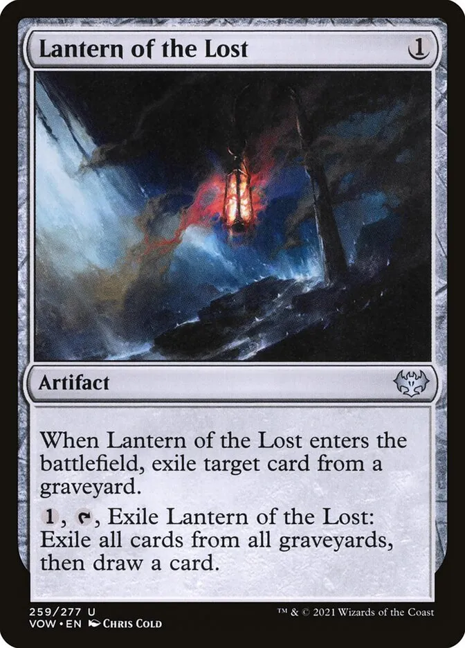 2021 Innistrad: Crimson Vow Lantern of the Lost #259 uncommon card image