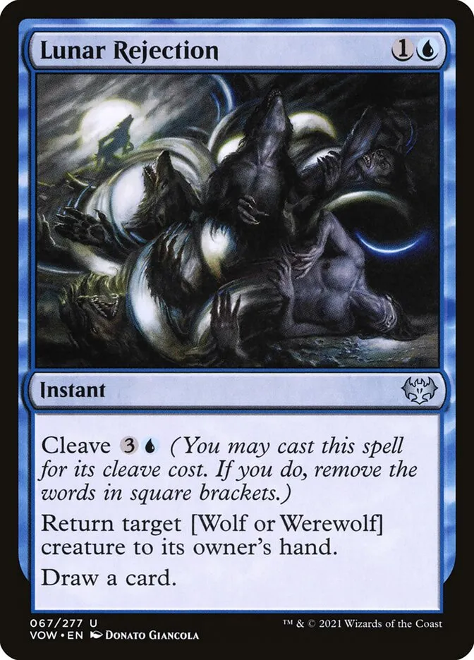 2021 Innistrad: Crimson Vow Lunar Rejection #67 uncommon card image