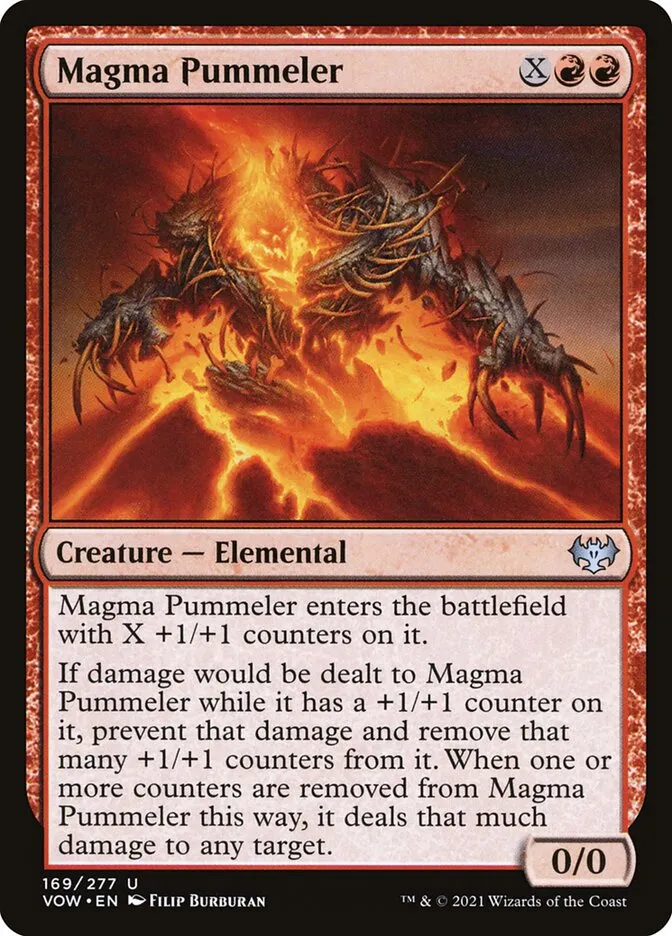 2021 Innistrad: Crimson Vow Magma Pummeler #169 uncommon card image