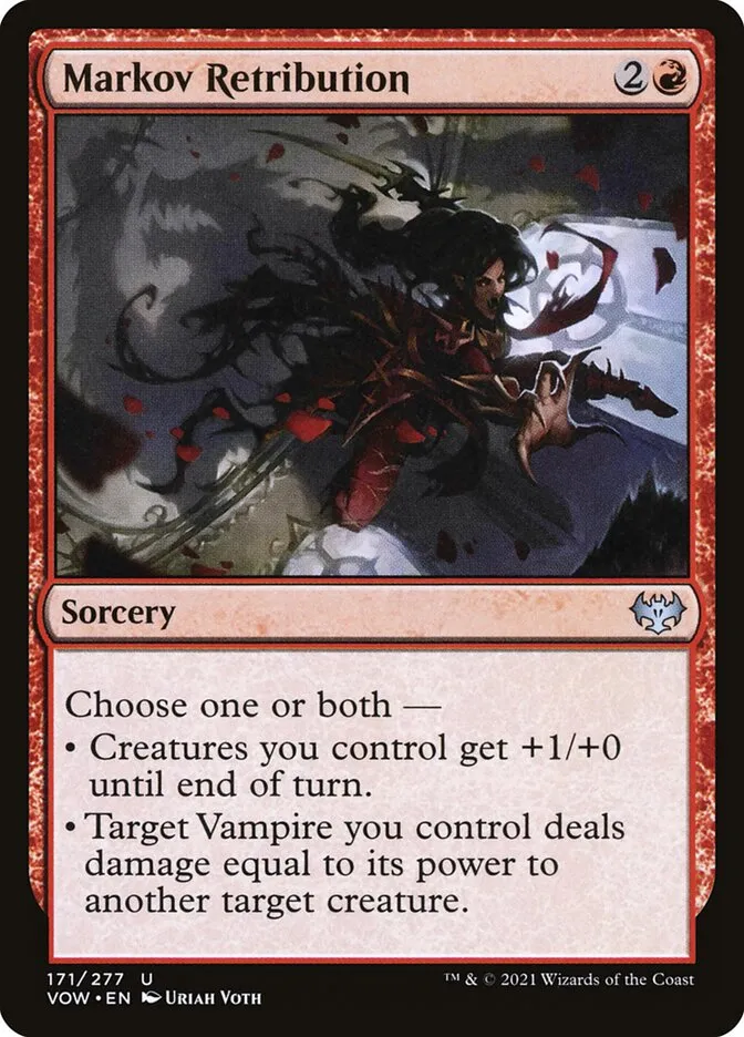 2021 Innistrad: Crimson Vow Markov Retribution #171 uncommon card image