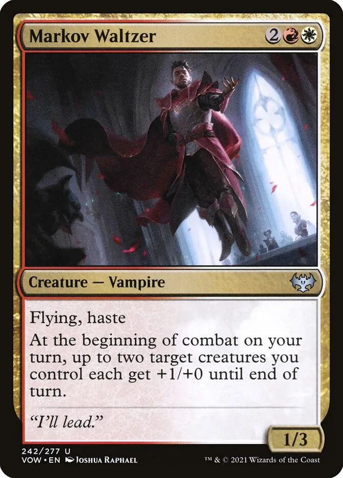 2021 Innistrad: Crimson Vow Markov Waltzer #242 uncommon card image